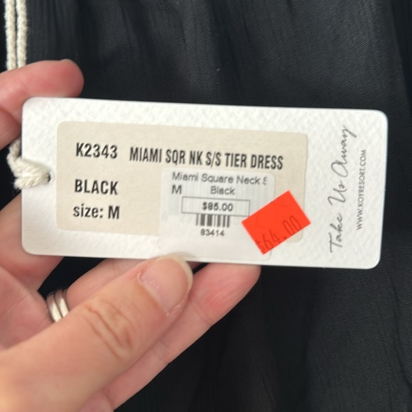 NWT Koy Resort Miami Square Neck Dress - Picture 3 of 3